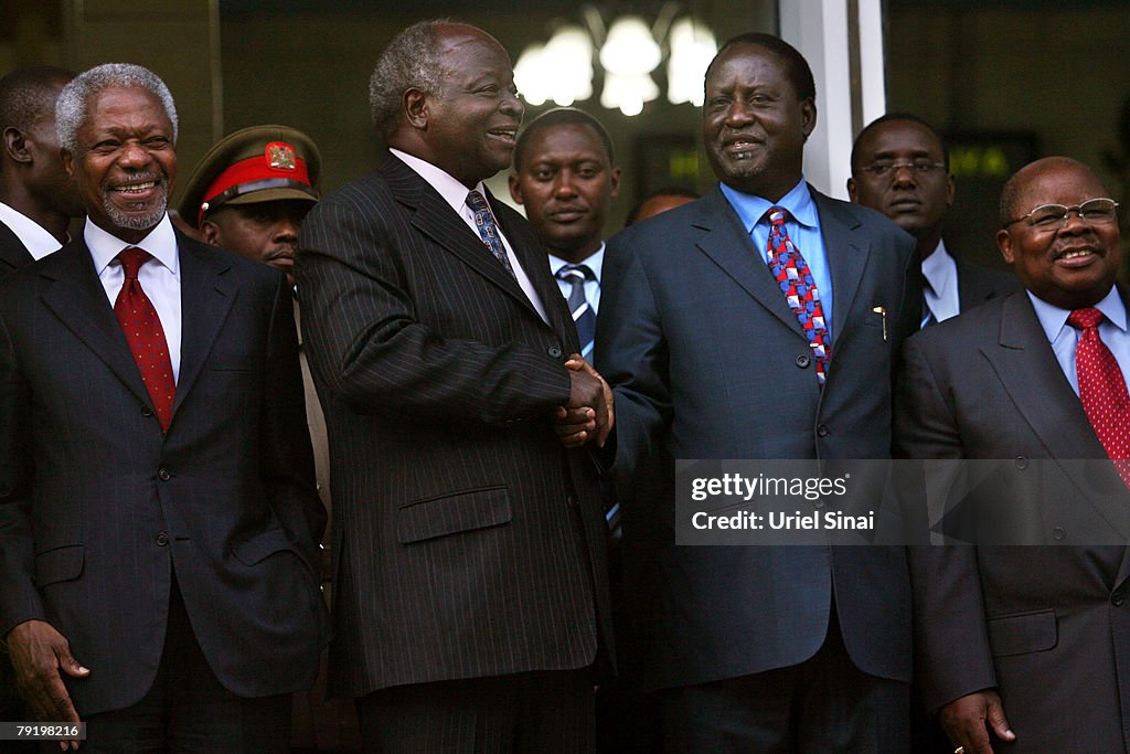 Mwai Kibaki and Raila Odinga Talks