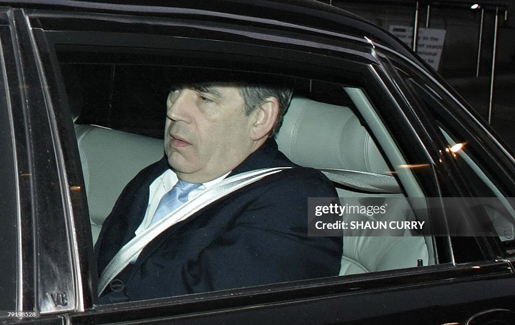 Britain's Prime Minister Gordon Brown le