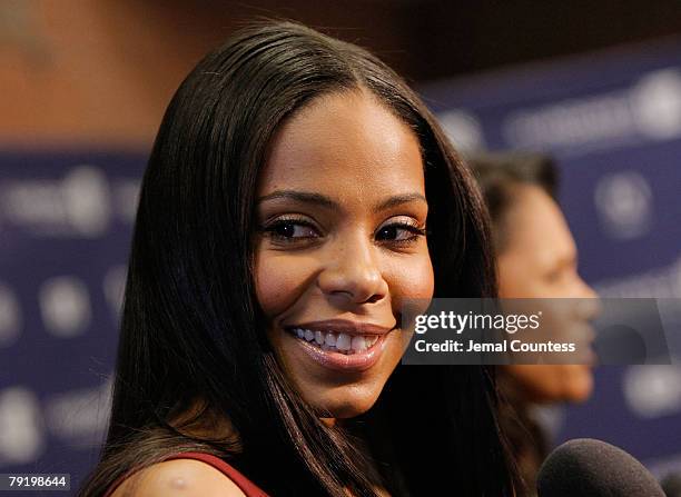 Actress Sanaa Lathan attends the premiere of "A Raisin In The Sun" at the Eccles Theatre during the 2008 Sundance Film Festival on January 23, 2008...