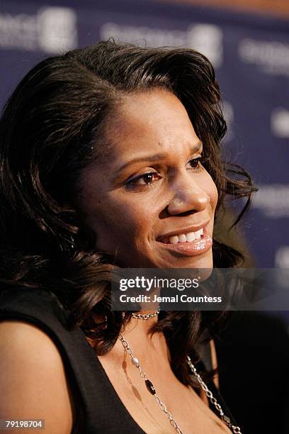 Actress Audra McDonald attends the premiere of "A Raisin In The Sun" at the Eccles Theatre during the 2008 Sundance Film Festival on January 23, 2008...