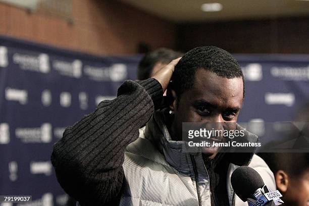 Musician Sean "Diddy" Combs attends the premiere of "A Raisin In The Sun" at the Eccles Theatre during the 2008 Sundance Film Festival on January 23,...