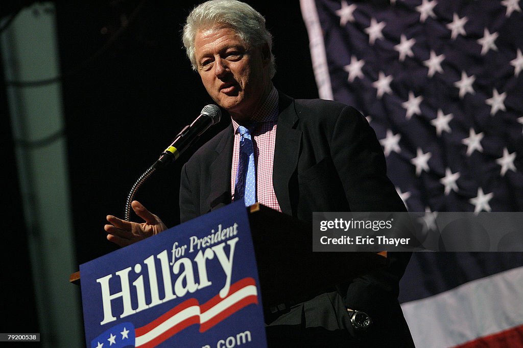 Bill Clinton Continues Campaigning For Hillary In South Carolina