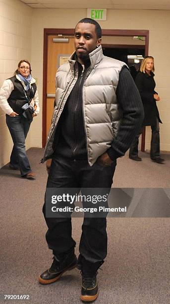 Musician Sean "Diddy" Combs attends the premiere of "A Raisin In The Sun" at the Eccles Theatre during the 2008 Sundance Film Festival on January 23,...