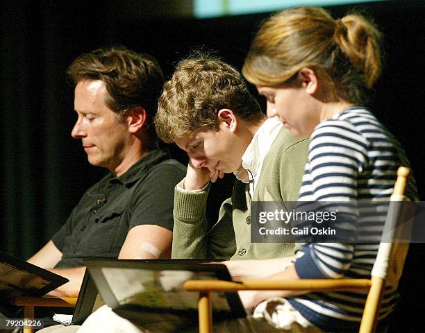 Stephen Weber, Michael Cera and Anna Belknap at the 11th Annual Nantucket Film Festival