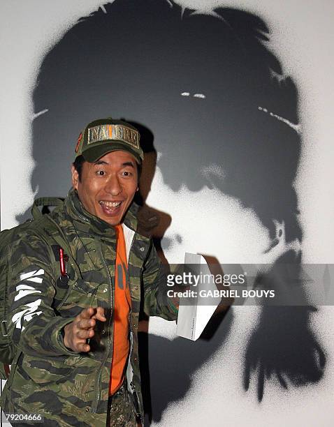 Japanese actor Jimon Terakado arrives for the world premiere of "Rambo" at the Planet Hollywood resort in Las Vegas, Nevada, 24 January 2008....