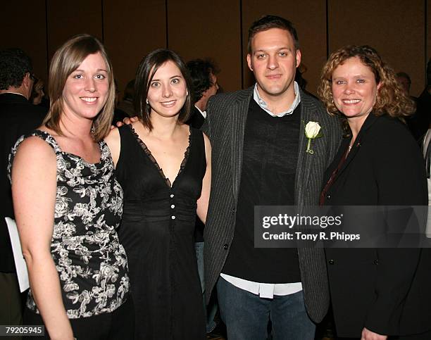 Ashley Lamb, Alicia Warwick, Jason Lehning and Lyn Aurelius at the Grammy Nominee Party at Lowes Vanderbilt Hotel January 22, 2008 in Nashville,...