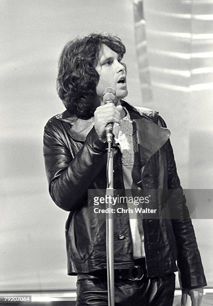 American singer-songwriter Jim Morrison performing with The Doors, London, September 1968.