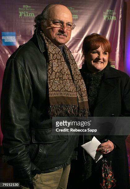Actor Dennis Franz and wife Joanie Zeck arrives at the 2008 Santa Barbara Film Festival World Premiere of "Definitely,Maybe" held at the Arlington...