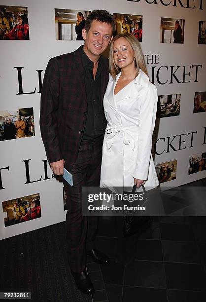 Matthew Wright and guest attends The Bucket List film premiere held at the Vue West End on January 23, 2008 in London, England.