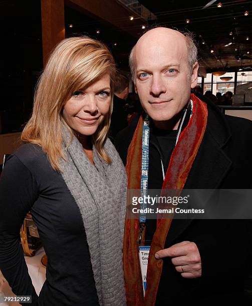 Executive Producer Christina Simpkins and Photographer Timothy Greenfield-Sanders attends the New York Times Brunch during the 2008 Sundance Film...