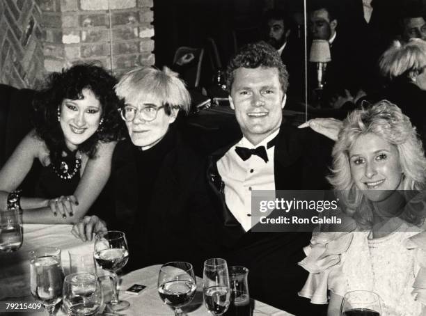 Ricky Hilton, Kathy Hilton, Andy Warhol, and Francesca Braschi