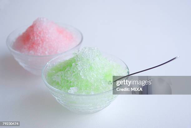 snow cone - snow cones shaved ice stock pictures, royalty-free photos & images