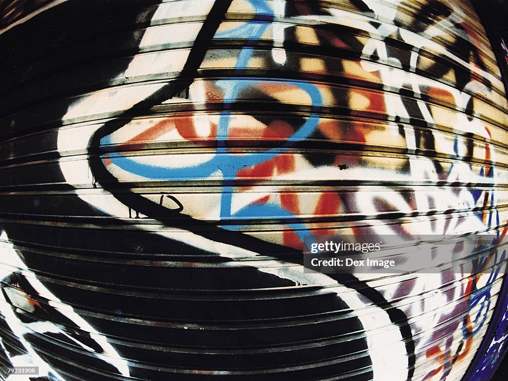 Graffiti on shutter