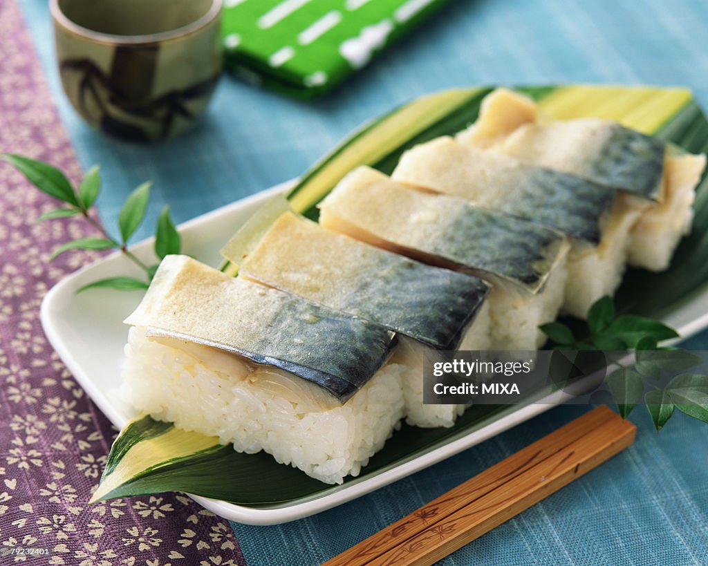 Mackerel sushi