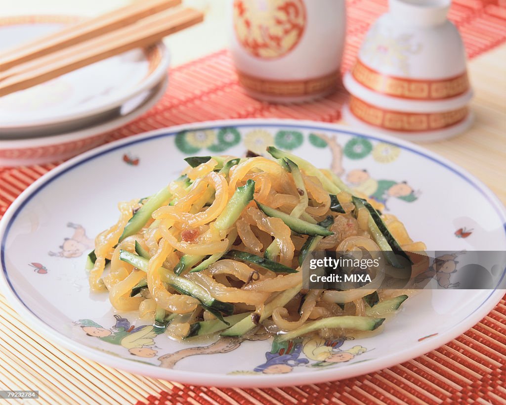 Jelly Fish with Cucumber