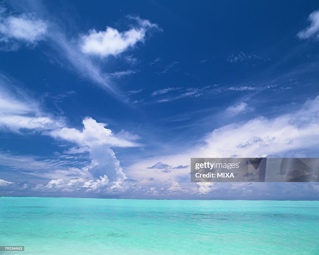 Seascape in Maldives