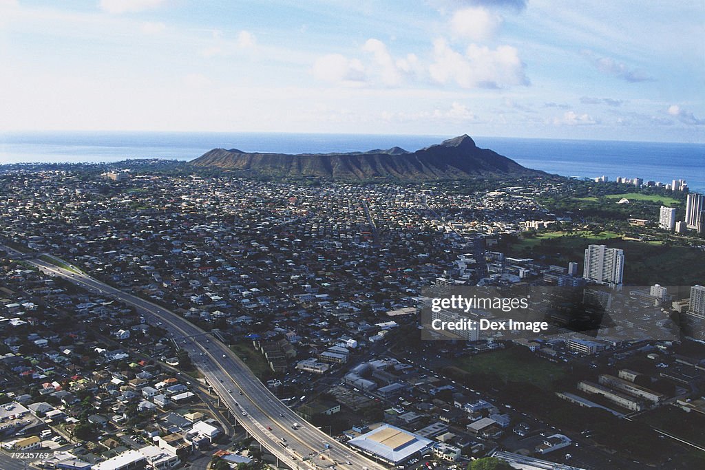 USA, Hawaii, Oahu, Diamond Head in background