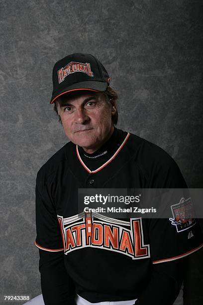 St. Louis Cardinals' manager, Tony La Russa poses for a portrait during the GATORADE? All-Star Workout Day at AT&T Park in San Francisco, California...
