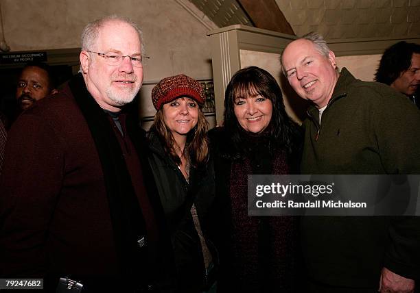 Scott Holtzman, Tracy McKnight, Doreen Ringer-Ross and composer George S. Clinton attend the Zoom Dinner presented by BMI during the 2008 Sundance...