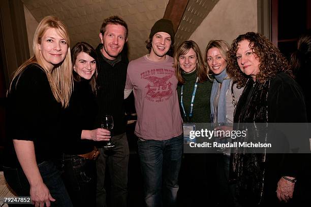 Samantha Cox, Laura Wershauer, Christian Swenson, Musician Gavin Degraw, Karen Lambeton, Rachelle Sharfe and Lina Livingston attends the Zoom Dinner...