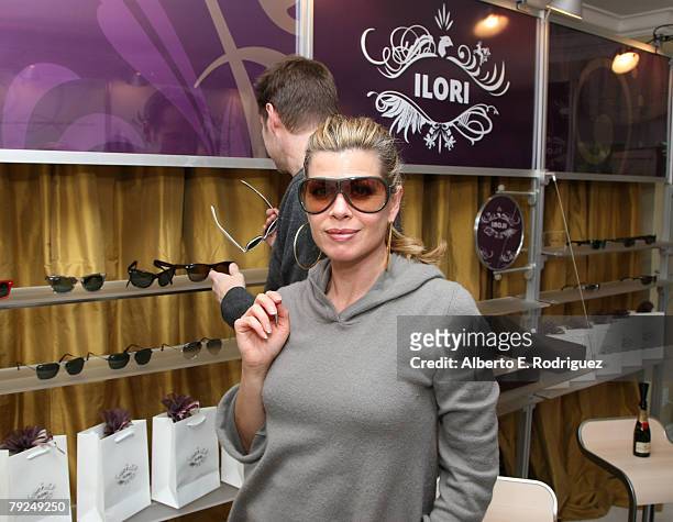 Actress Beth Toussaint attends The Luxury Lounge in honor of the 2008 SAG Awards featuring Ilori sunglasses, held at the Four Seasons Hotel on...