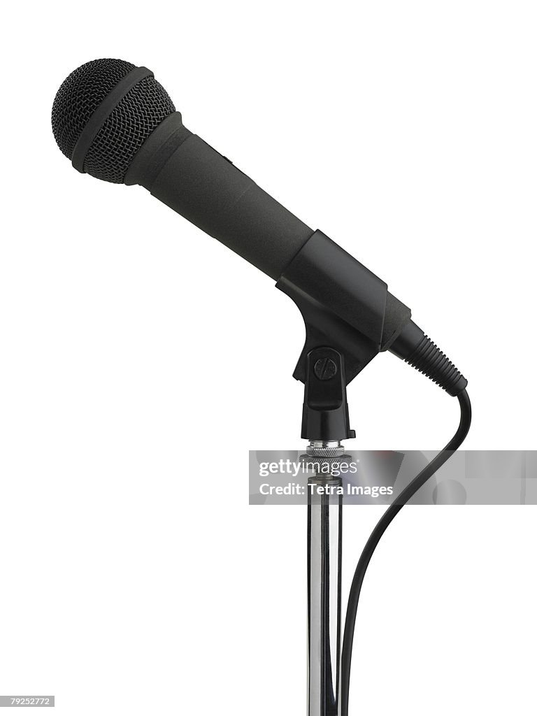 Still life of microphone
