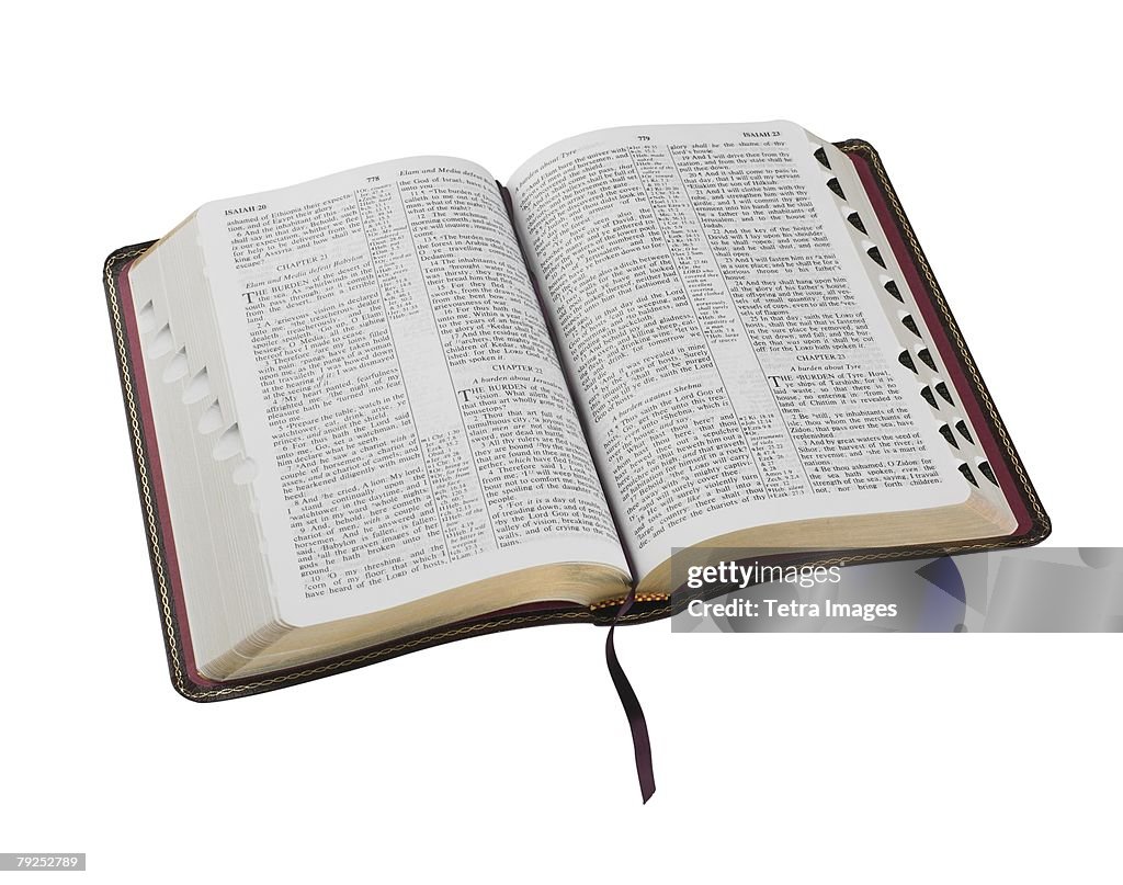 An open Holy Bible