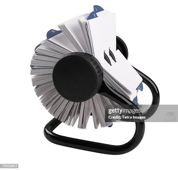 still life of a rolodex - telephone number stock pictures, royalty-free photos & images