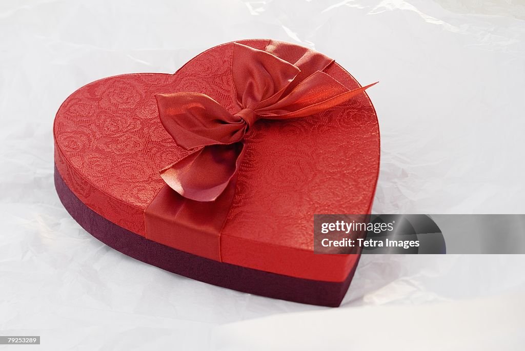 Heart shaped box of chocolates