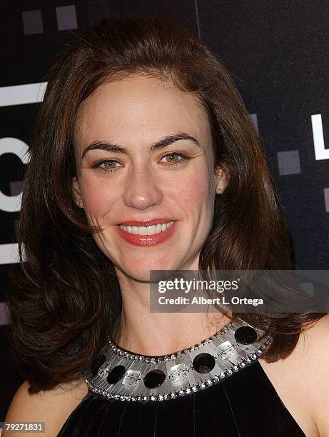 Actress Maggie Siff arrives for AMC's "Mad Men" Celebration for SAG, WGA and DGA Nominations at The Chateau Marmont on January 25, 2008 in West...