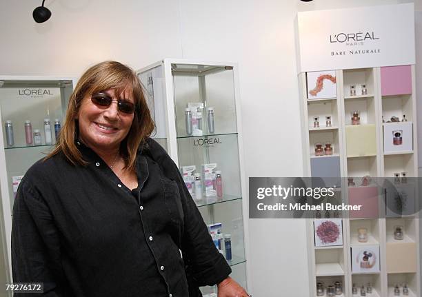 Directror Penny Marshall attends The Luxury Lounge in honor of the 2008 SAG Awards featuring the L'Oreal Paris Beauty Suite, held at the Four Seasons...
