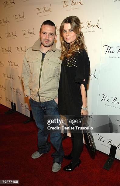 Fashion designer Trace Ayala and actress Joanna Garcia arrive at The Bank Nightclub at Bellagio Hotel and Casino Resort Grand Opening on January 26,...