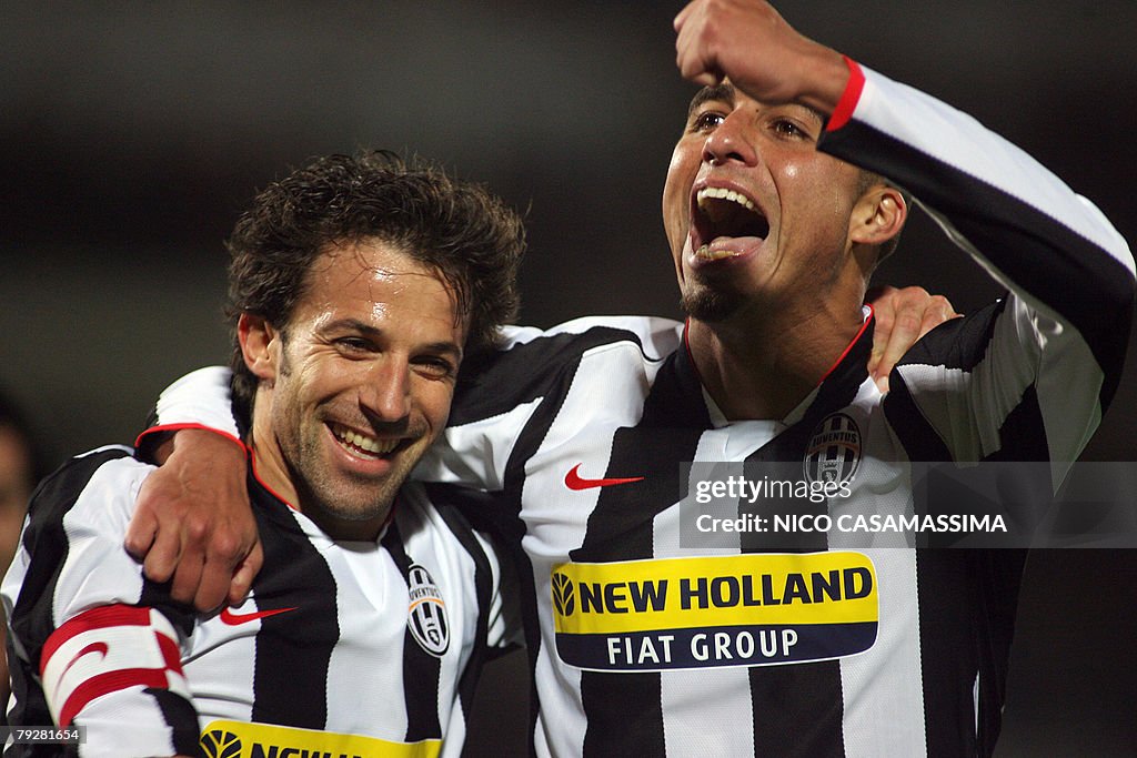 Alessandro Del Piero (L) and David Treze