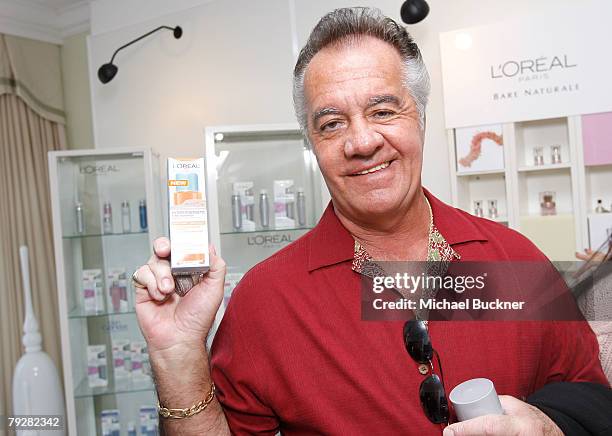 Actor Tony Sirico attends The Luxury Lounge in honor of the 2008 SAG Awards featuring the L'Oreal Paris Beauty Suite, held at the Four Seasons Hotel...