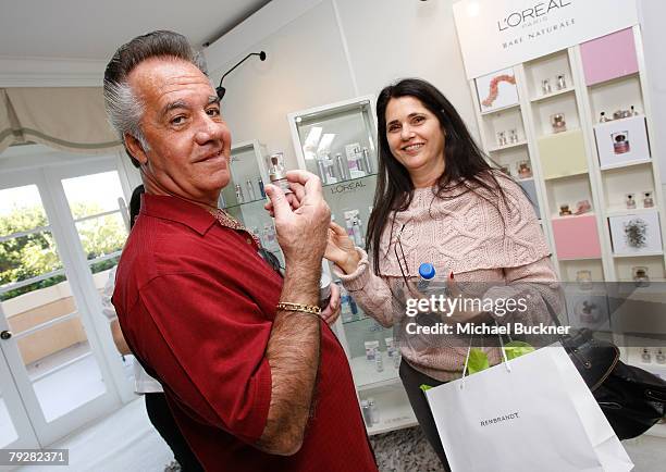 Actor Tony Sirico attends The Luxury Lounge in honor of the 2008 SAG Awards featuring the L'Oreal Paris Beauty Suite, held at the Four Seasons Hotel...
