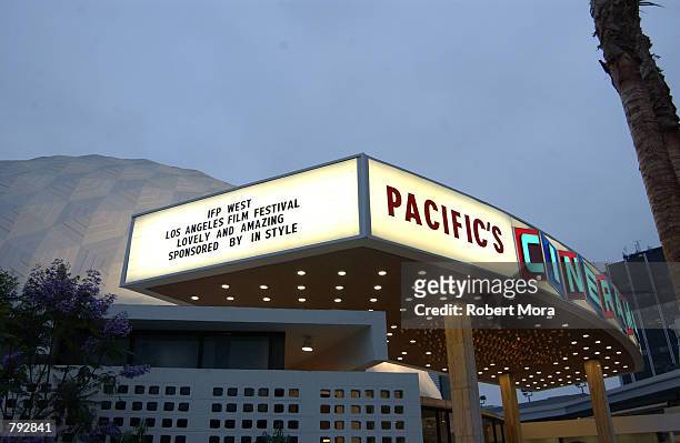 The exterior of the Arclight Cinerama Dome is seen prior to the 2002 IFP/West Los Angeles Film Festival Opening Night Gala on June 20, 2002 in...