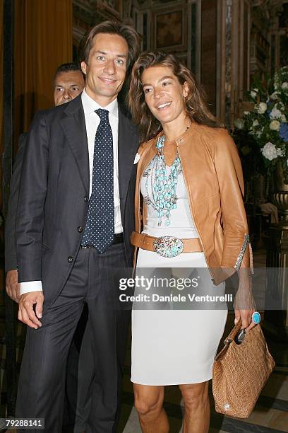 Karl Hainz Grasser and Fiona Swarovski
