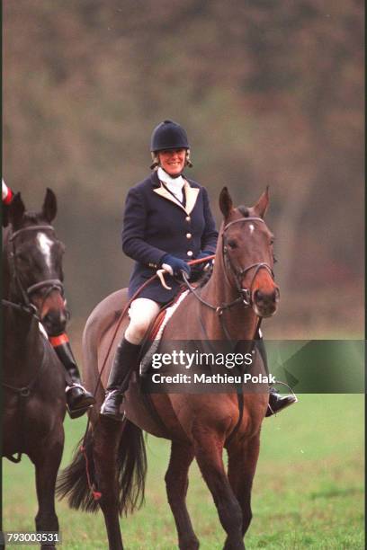 Camilla Parker-Bowles participe à une chasse à courre à Highgrove.