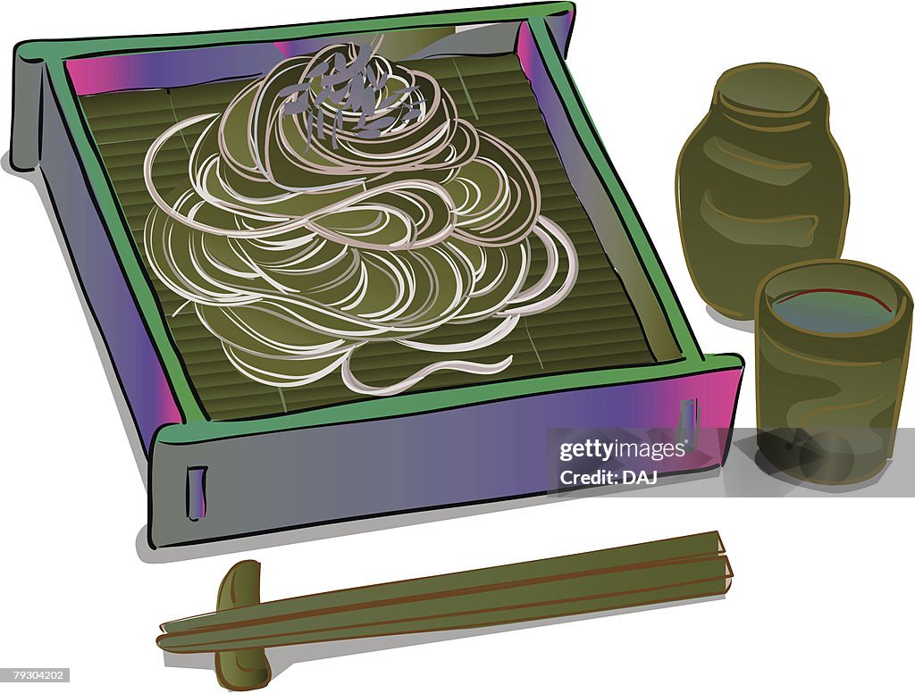 Plate of noodles
