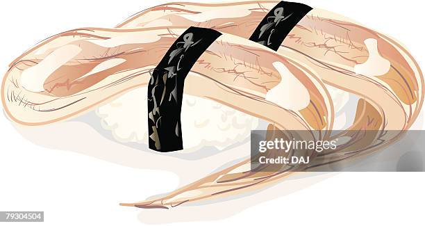 Anago Handshaped Sushi, Foto stock
