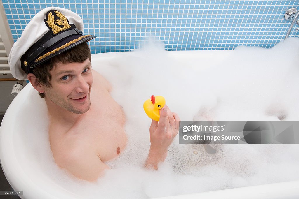 Man in bath
