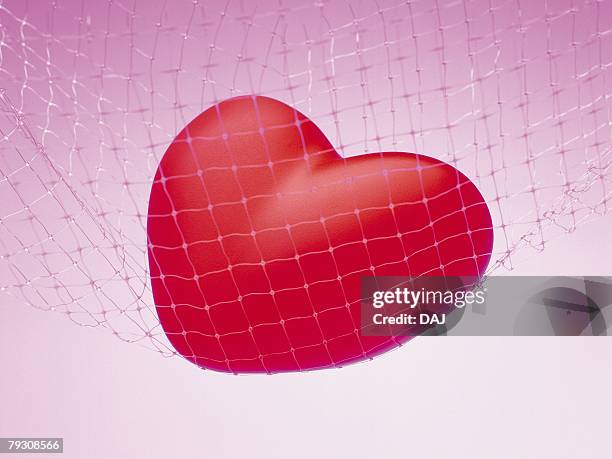 Rectangular Heart Net Red Heart On Net Front View Close Up High-Res Stock Photo - Getty Images