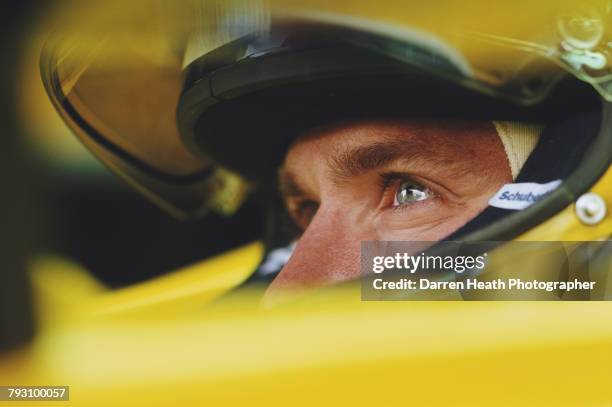 Nick Heidfeld of Germany sits aboard the Benson & Hedges Jordan Ford Jordan EJ14 Ford RS2 V10 during practice for the Formula One Bahrain Grand Prix...