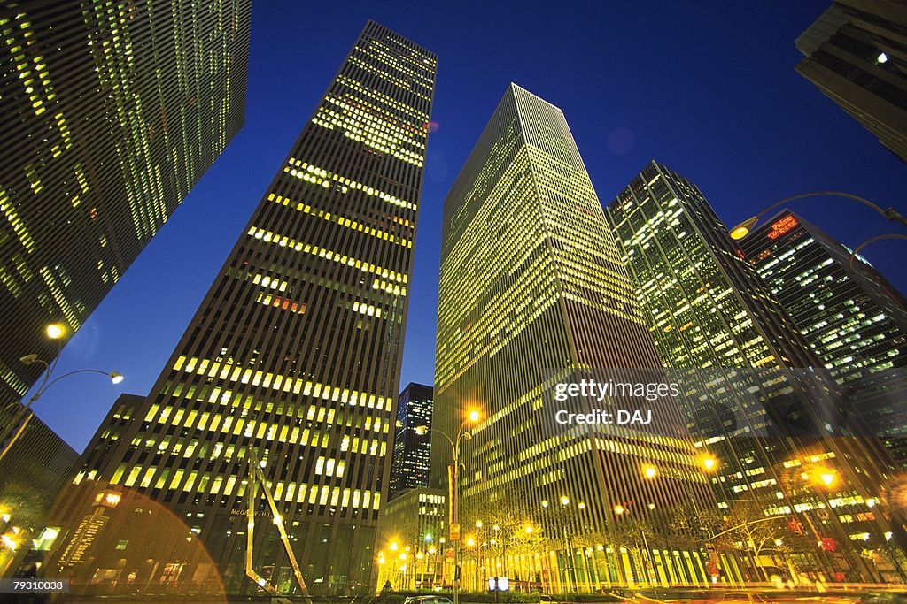 High Rise Building in New York, Manhattan, United State of America, Low Angle View