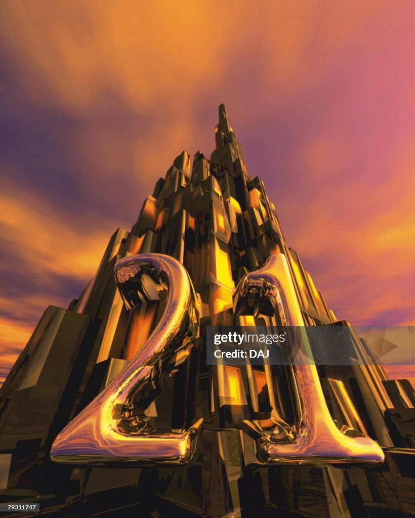 Number2, Mountain in Background, Low angle view, Composite