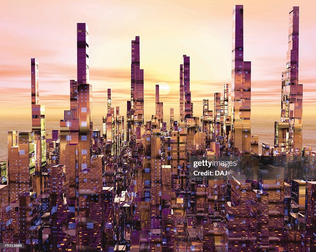 Future City, CG, 3D