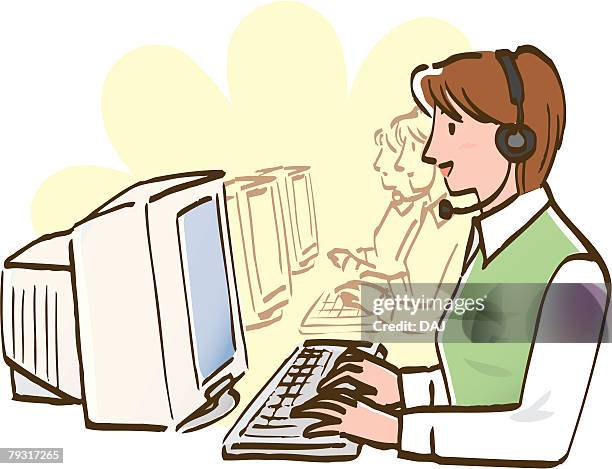 Computer Operator Drawing Photos and Premium High Res Pictures - Getty ...