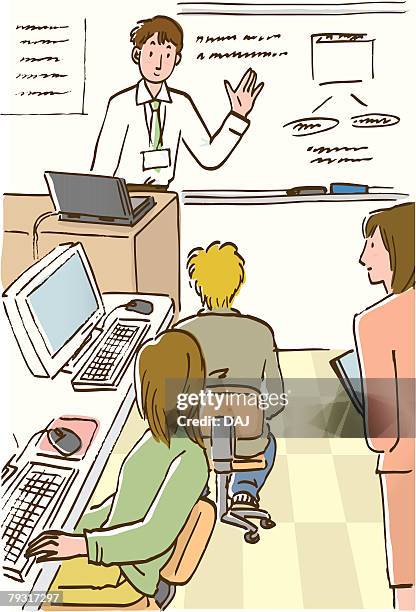 Man Sitting Chair Rear View Drawing Photos and Premium High Res ...