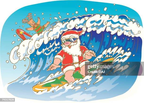 21点のサンタ サーフィンイラスト素材 Getty Images 21点のサンタ サーフィンイラスト素材 Getty Images