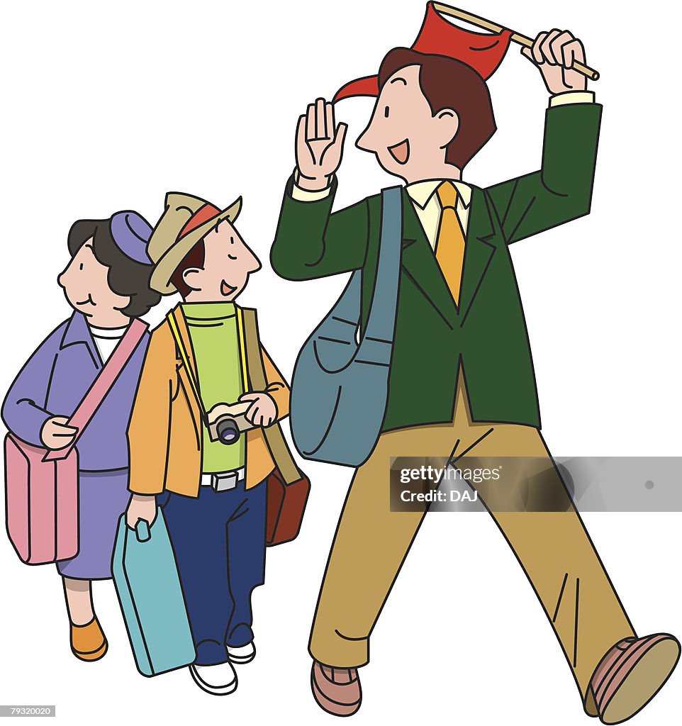 Guide Picture Tour Guide Illustrative Technique High-Res Vector Graphic - Getty Images